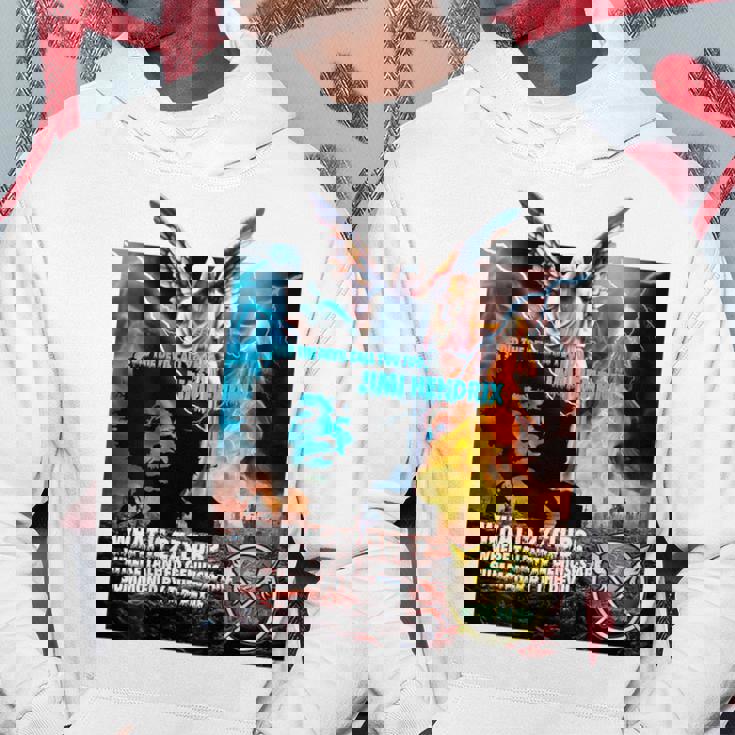 The 27 Club_Jimi Hendrix_001_Back Printed パーカー 面白い贈り物