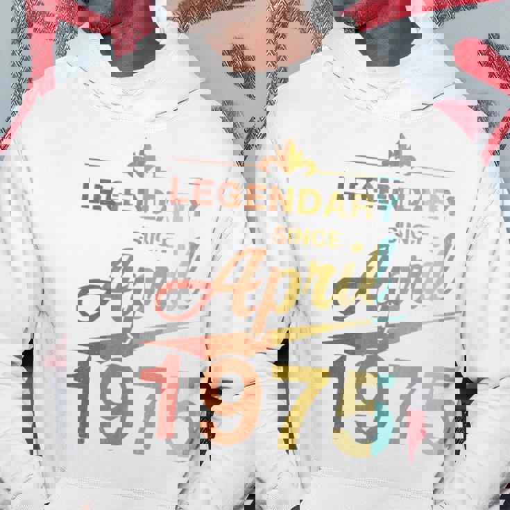 50Th Birthday 1975年4月生まれ 50歳 ヴィンテージ 長袖tシャツ パーカー 面白い贈り物