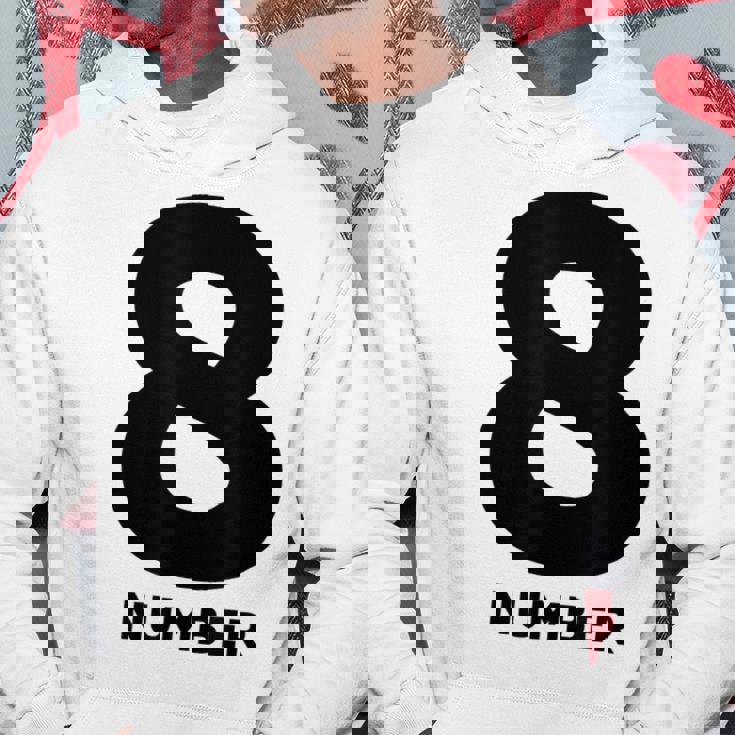 8 数字 パーカー 面白い贈り物