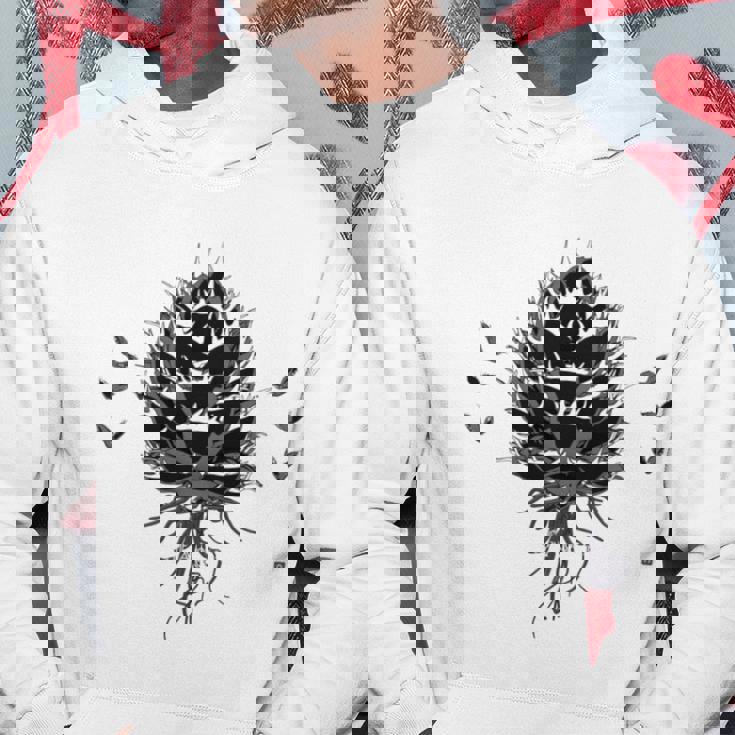 Agave Titanota【アガベ品質管理人】白鯨 ボタニカル 長袖tシャツ パーカー 面白い贈り物