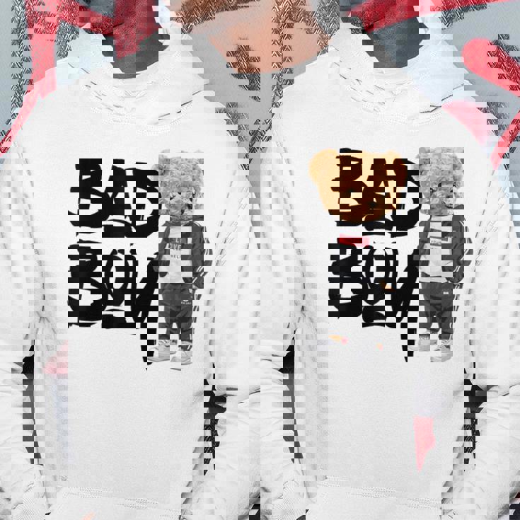 Angry Bad Boystyle、クールなテディベア、バッドボーイグラフィックデザイン。 パーカー 面白い贈り物