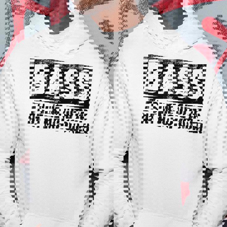 Bass It's Like Guitar But Much Cooler 面白いベース愛好家 パーカー 面白い贈り物