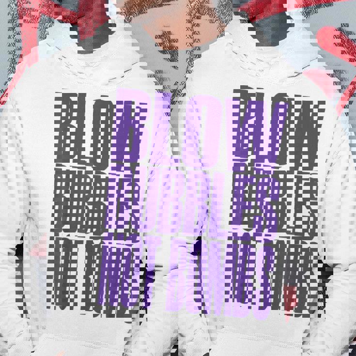 Big Print スローガン Blow Bubbles Not Bombs Rave Classic パーカー 面白い贈り物