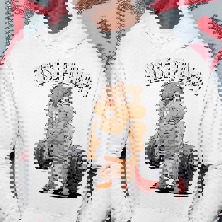 Bissi Pumpi Gym Fitness Meme Bobr Bissi Pumpi Bober パーカー 面白い贈り物