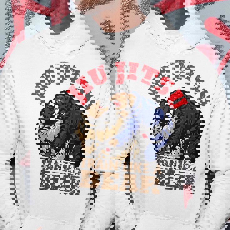 Bjj ブラジリアン柔術 クマのようにトレーニング パーカー 面白い贈り物