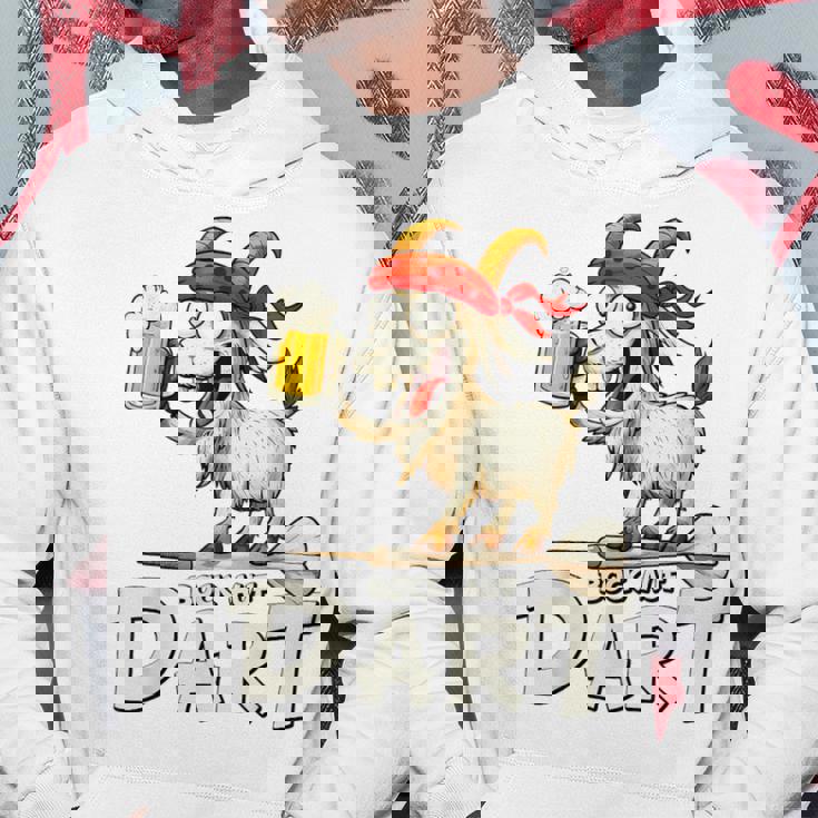 Bock Auf Dart ヤギとビールジョッキ 面白いダーツプレーヤー パーカー 面白い贈り物