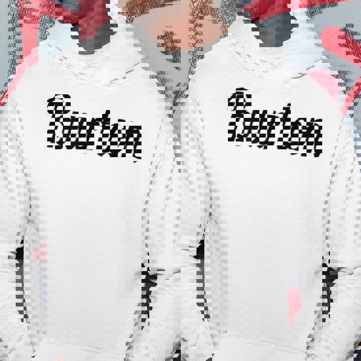 Burton バートン の名前を言うトップ パーカー 面白い贈り物