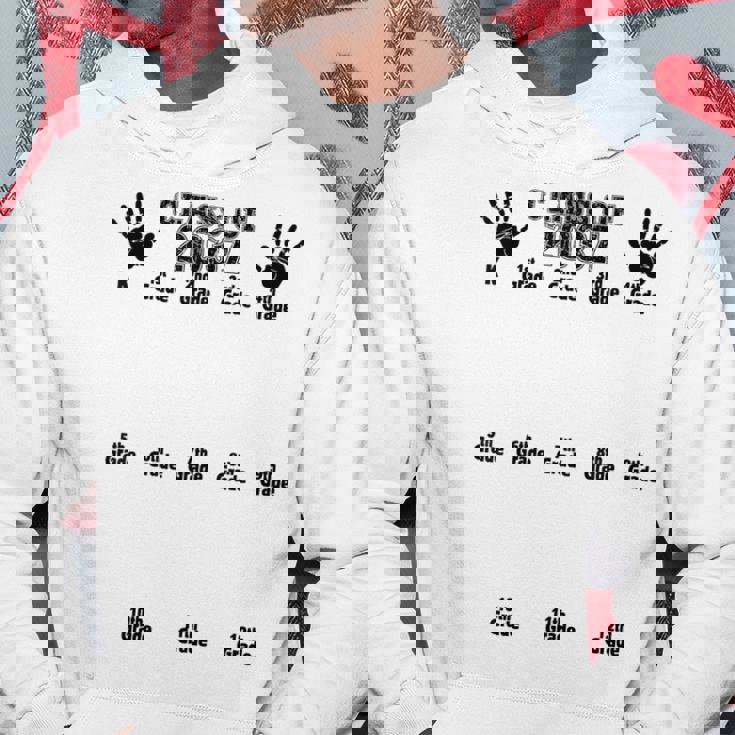 Class Of 2037 Grow With Me 手形 幼稚園 12年生 パーカー 面白い贈り物