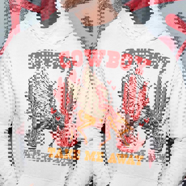 Cowboy Take Me Away ウエスタンバレンタインデー 長袖tシャツ パーカー 面白い贈り物