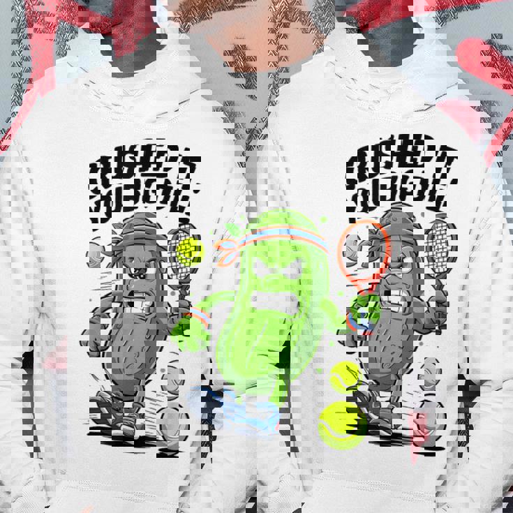 Crushed It You Big Dill Pickle Tennis パーカー 面白い贈り物