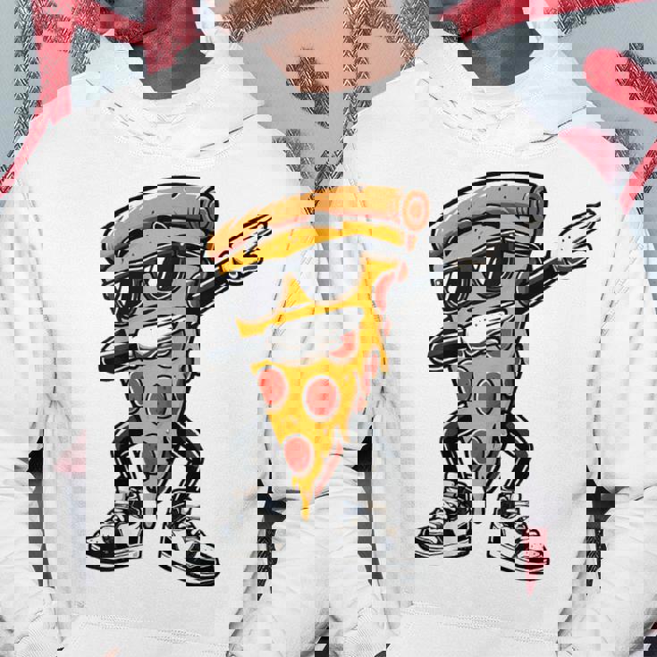 Dabbing Pizza スライス ダンス ピザ 幼児 男の子 ダンス 食通 パーカー 面白い贈り物