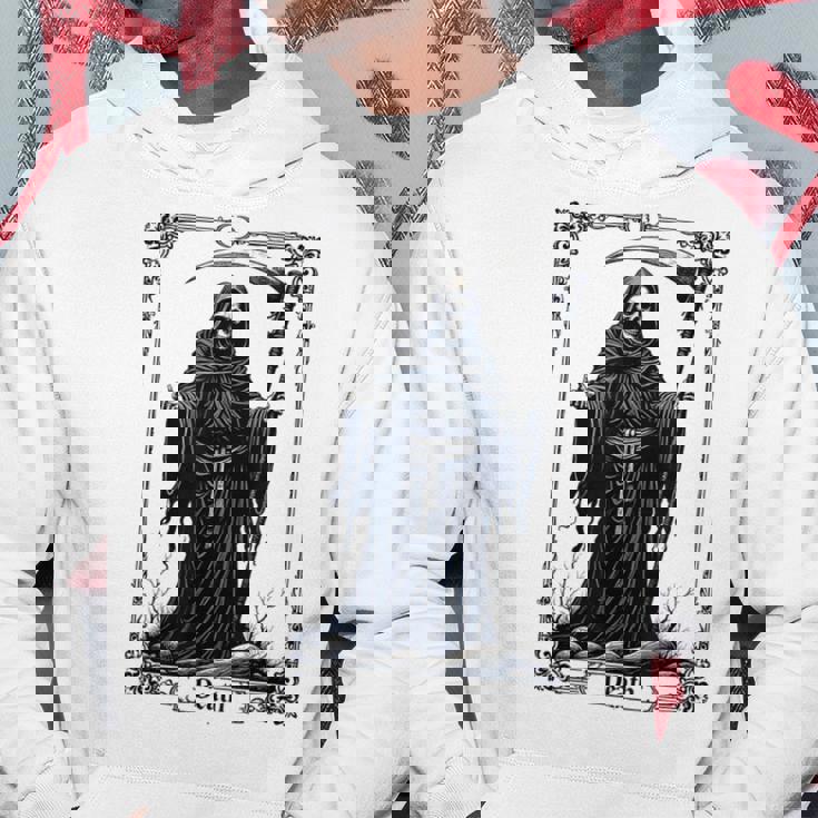 Death Tarot Card 13 Craft Gothic Reaper Aesthetic パーカー 面白い贈り物