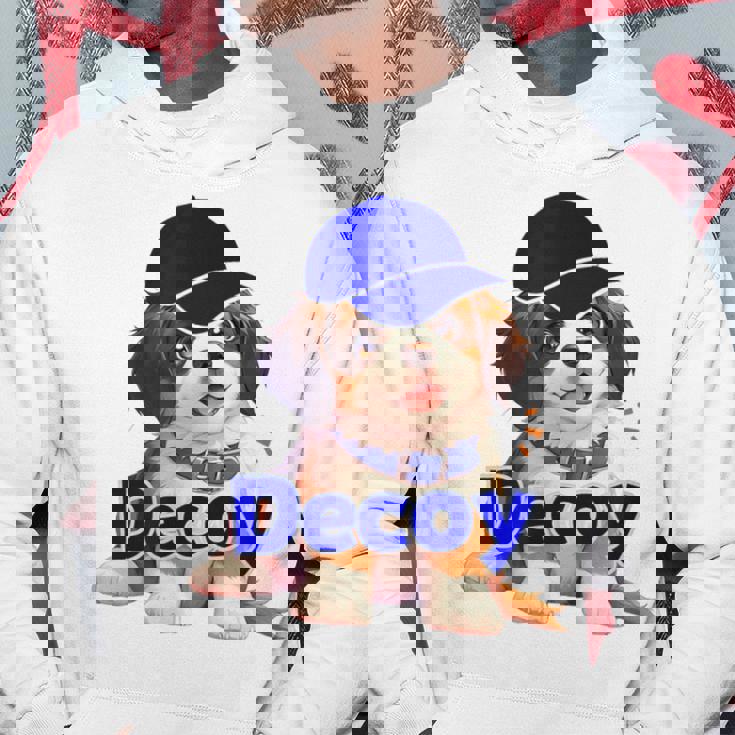 Decoy 愛犬 子犬 デコピン Decoy Kooikerhondje Puppy パーカー 面白い贈り物