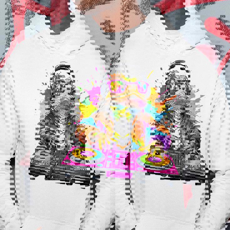 Dj フトアゴヒゲトカゲ 音楽愛好家のキッズ ディージェイ パーカー 面白い贈り物