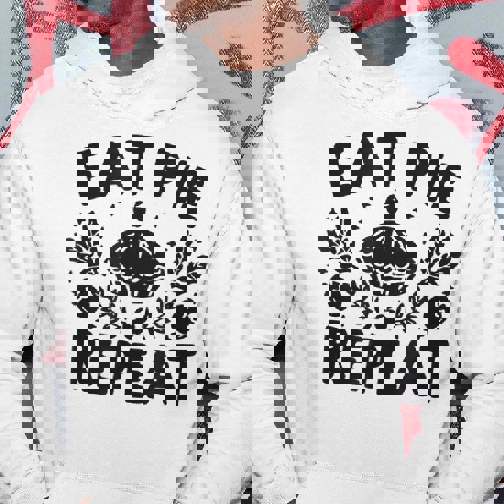 Eat Pie Repeat 面白い感謝祭のユーモア パーカー 面白い贈り物