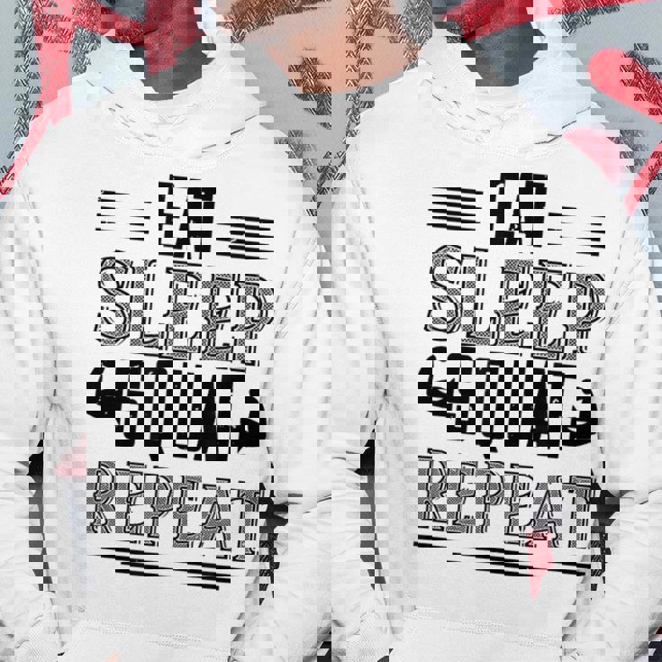 Eatleepquat Repeat 面白いジムワークアウト パーカー 面白い贈り物