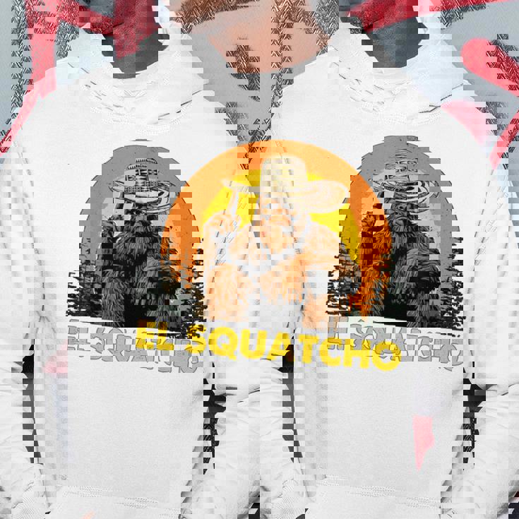 Elquatcho 面白いシンコ・デ・マヨ ビッグフット サスカッチ パーカー 面白い贈り物