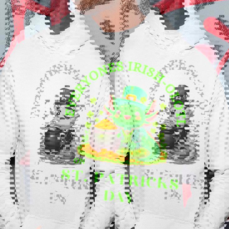 Everyones Irish Olotl Axolotl 聖パトリックデー グリーン アホロートル 長袖tシャツ パーカー 面白い贈り物