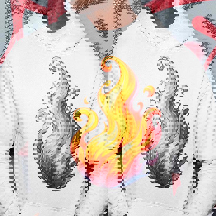 Fire Element Flameのグラフィックアート。あらゆる年齢の方に。 パーカー 面白い贈り物