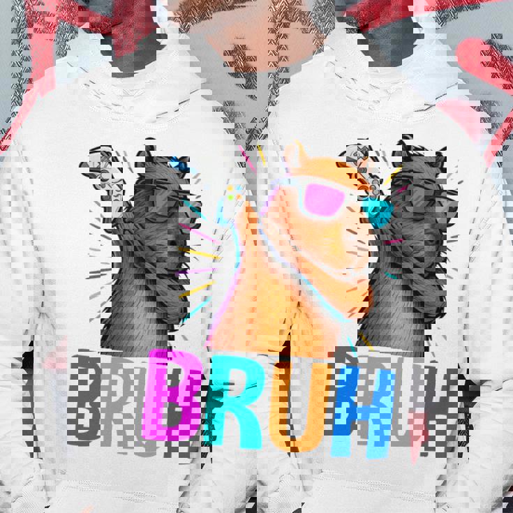 Capybara Gamer Meme Cool Gaming Humor Animal Lover 長袖tシャツ パーカー 面白い贈り物