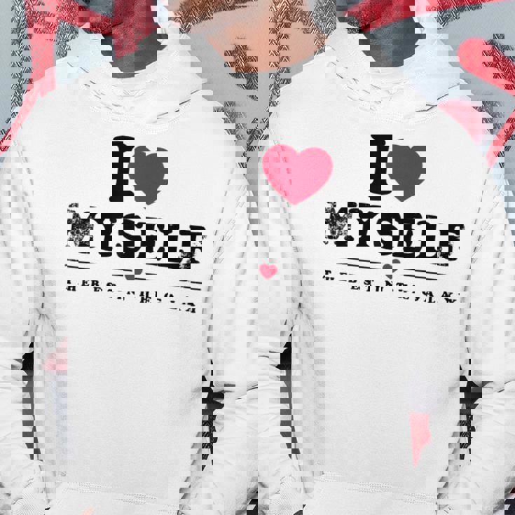 I Love Myself I Heart Myself パーカー 面白い贈り物