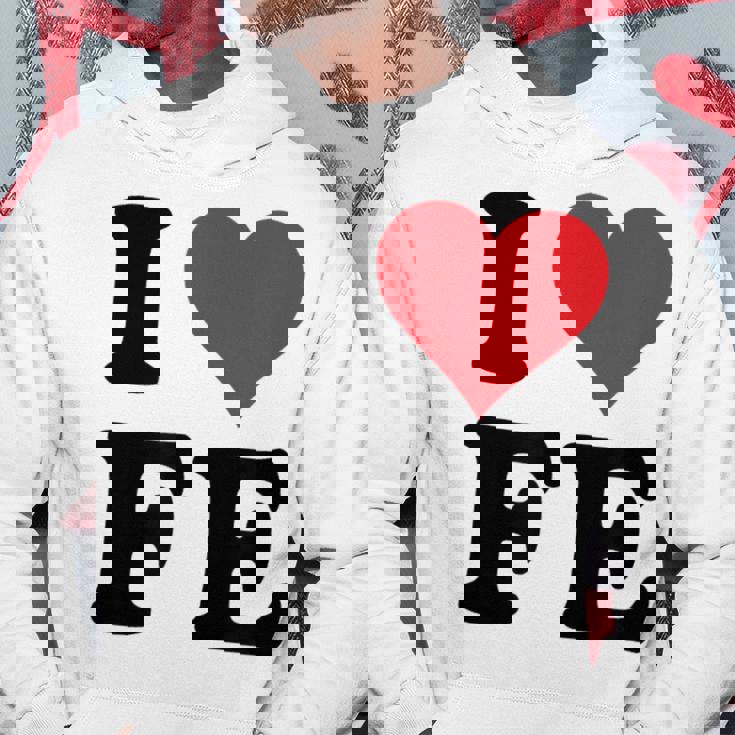I Heart Fe Initials I Love FE First And Last Name F E パーカー 面白い贈り物
