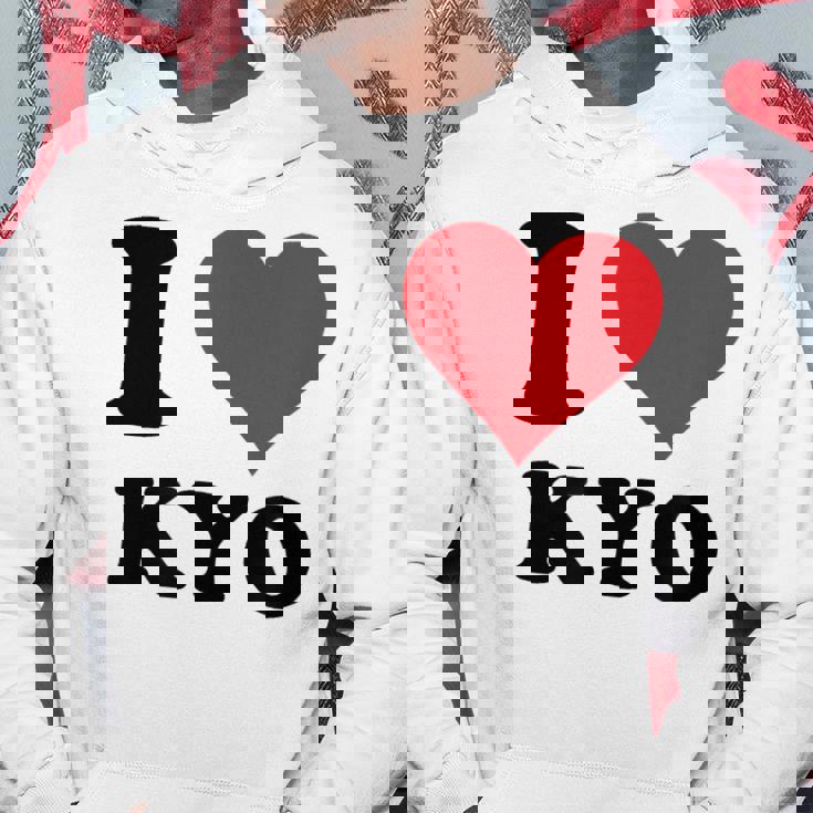 I Heart Kyo ファーストネーム I Love パーソナライズ パーカー 面白い贈り物