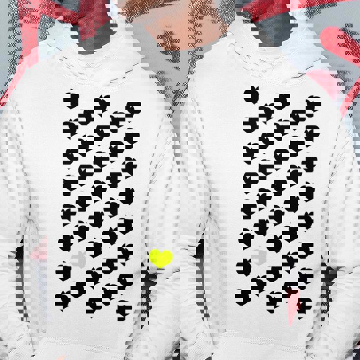 Heart Yellow 長袖tシャツ パーカー 面白い贈り物