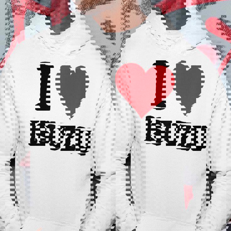 I Heart いすゞ ファーストネーム I Love パーソナライズ パーカー 面白い贈り物