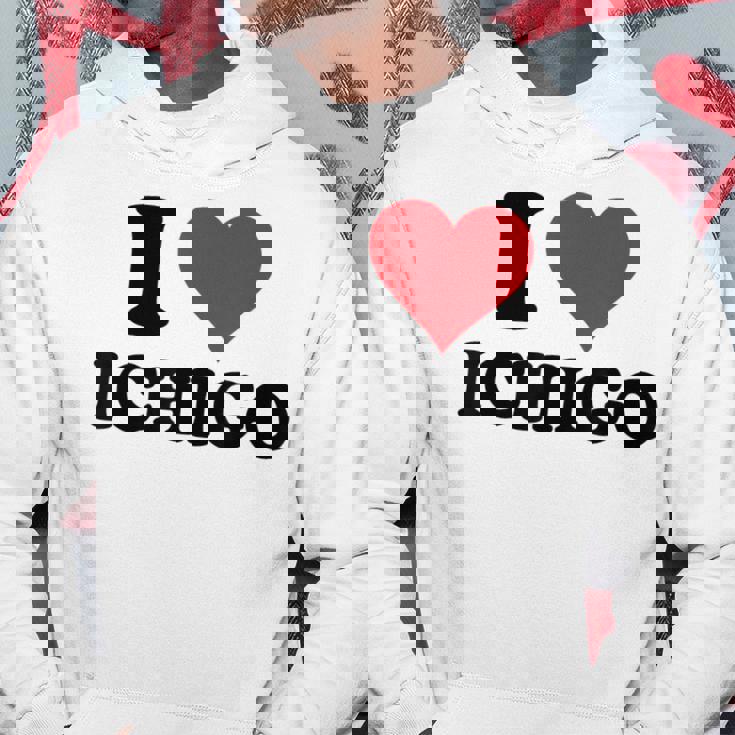 I Heart いちご ファーストネーム I Love パーソナライズ パーカー 面白い贈り物