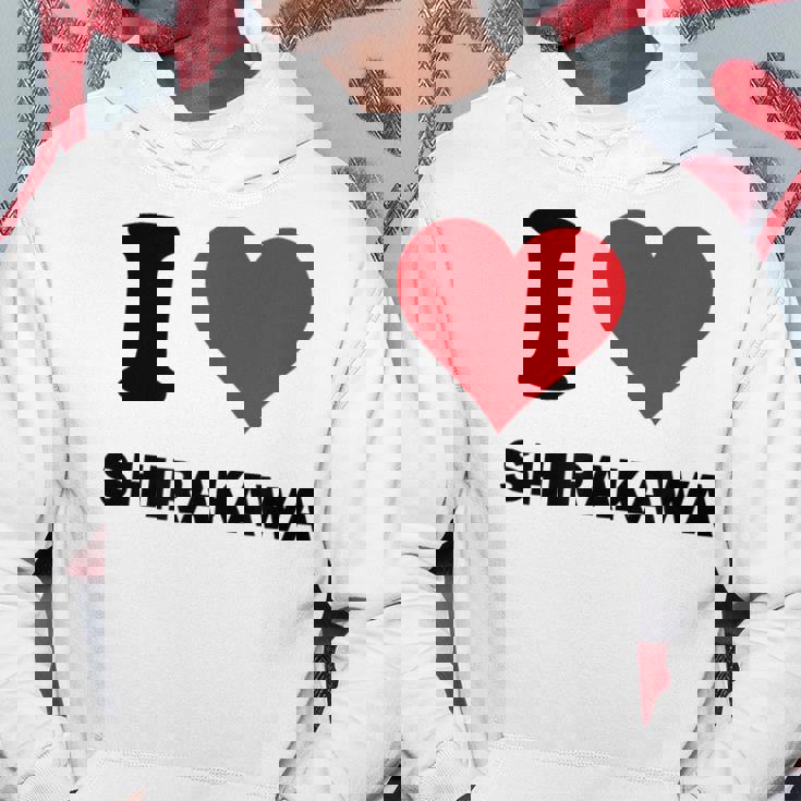 I Heart 白川ジャパンラブ 日本土産 パーカー 面白い贈り物