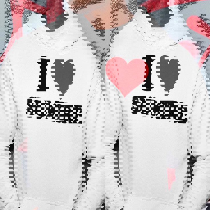 I Heartumire 名 I Love パーソナライズ パーカー 面白い贈り物