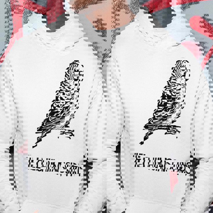 Hello Humans パーカー 面白い贈り物