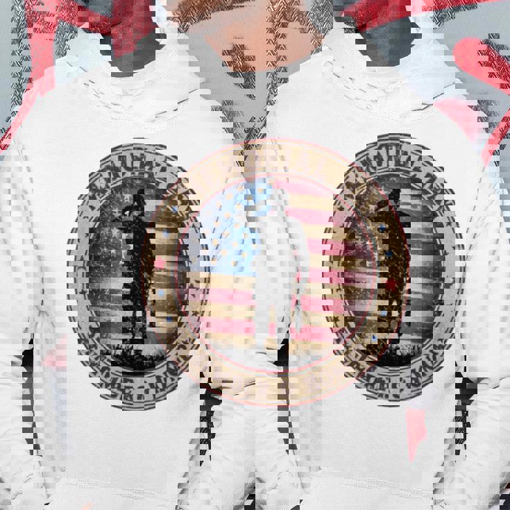 Honor Remember Memorial Day ヴィンテージポピーフラワー 愛国的 長袖tシャツ パーカー 面白い贈り物