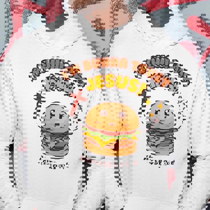 I'm Bunna Trust Jesus 箴言 クリスチャンハンバーガーしゃれ パーカー 面白い贈り物