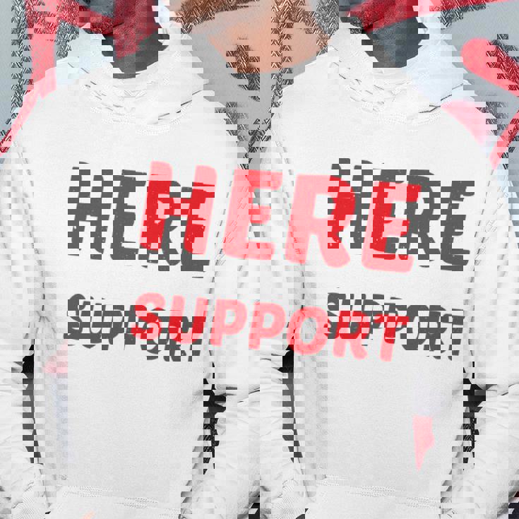 I'm Just Here For Moralupport 友情を高める 長袖tシャツ パーカー 面白い贈り物