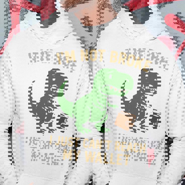 I'm Not Broke Top For Friend Withhort Arms Joke 長袖tシャツ パーカー 面白い贈り物