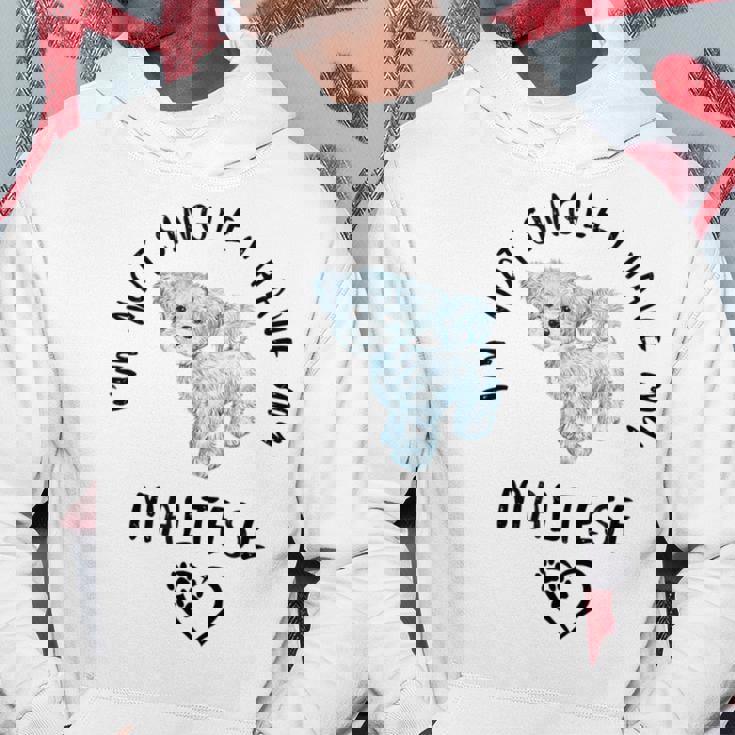 I'm Notingle I Have My Maltesealentines マルチーズ犬 パーカー 面白い贈り物