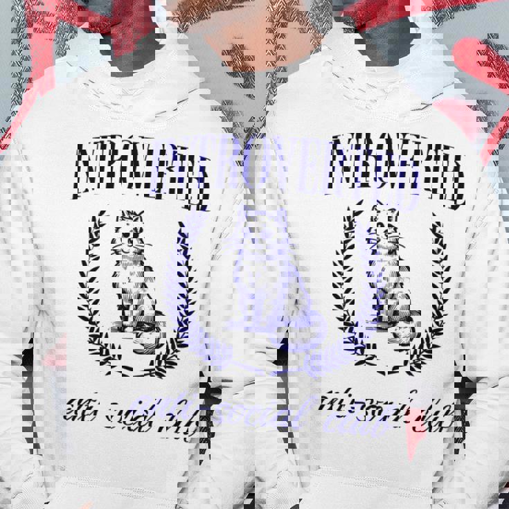 Introverted Antiocial Club 長袖tシャツ パーカー 面白い贈り物