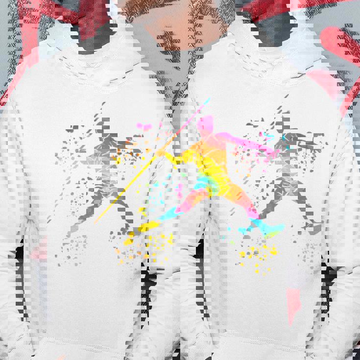 Javelin Throwe Colorsplash キッズ やり投げ パーカー 面白い贈り物