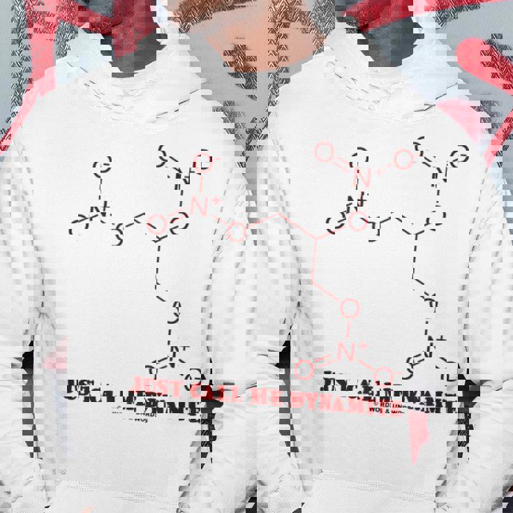 Just Call Me Dynamite ニトログリセリン 化学分子 ユーモア パーカー 面白い贈り物