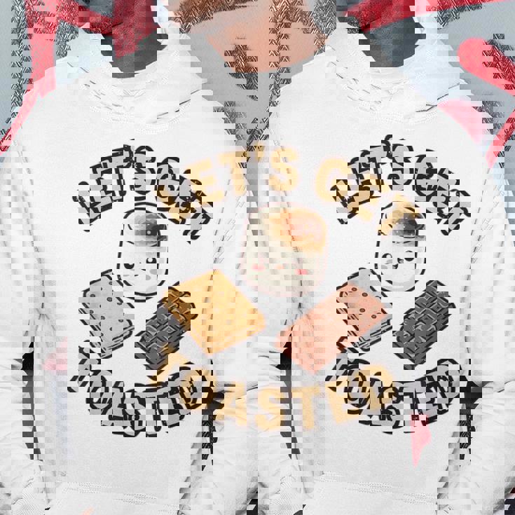 Kawaii'mores Let's Get Toast キュート 面白い キャンプ 駄洒落。 パーカー 面白い贈り物