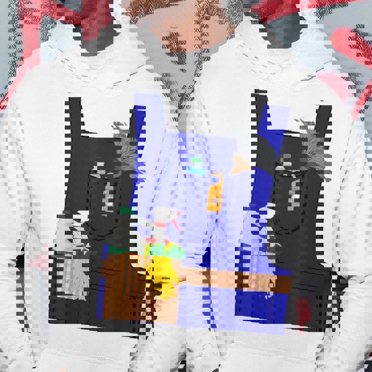 Last Minute Cleaner ハロウィンワーカーズグループコスチューム パーカー 面白い贈り物