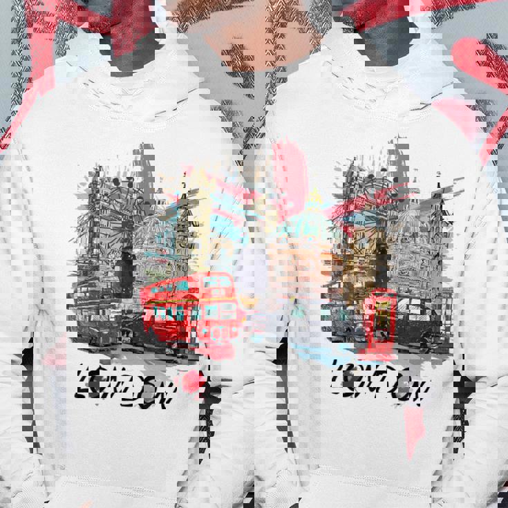 London Uk イギリス ノベルティ グラフィック お土産 ロンドン パーカー 面白い贈り物