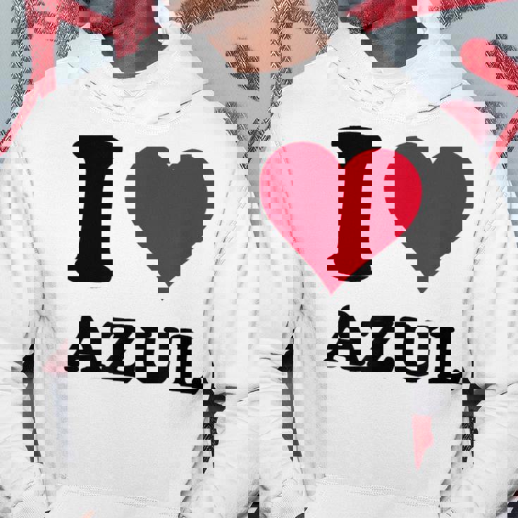 I Love Azul パーカー 面白い贈り物