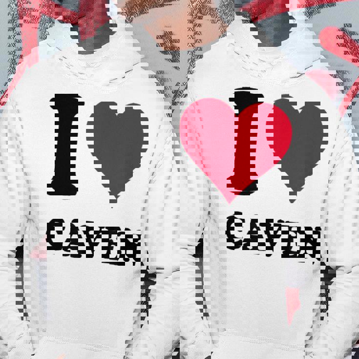 I Love Caven パーカー 面白い贈り物
