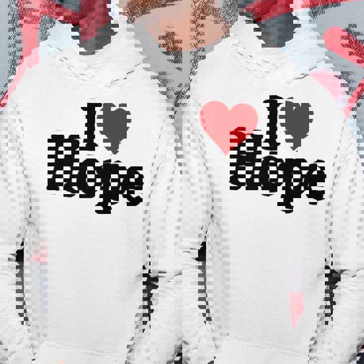 I Love Heart Hope Namee On A パーカー 面白い贈り物