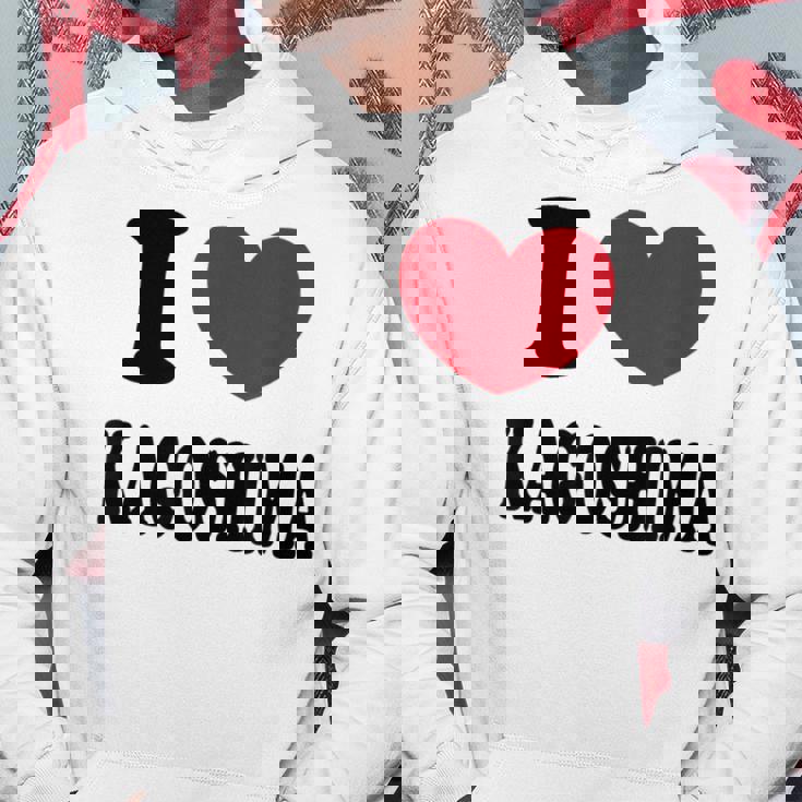 I Love Kagoshima 鹿児島が大好きです パーカー 面白い贈り物