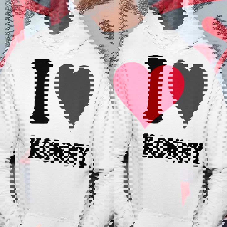 I Love Konny パーカー 面白い贈り物