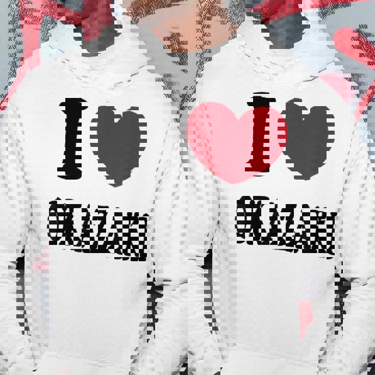 I Love Okazaki 岡崎大好き パーカー 面白い贈り物